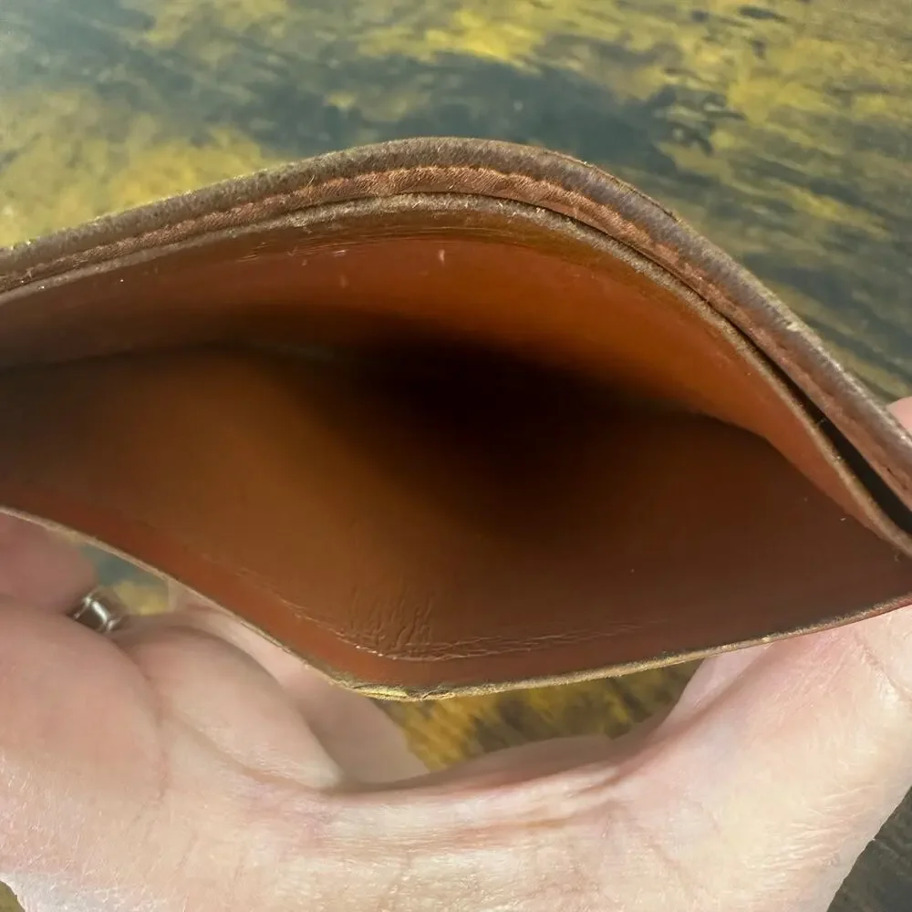 Louis Vuitton Vintage Brown Epi Leather‎ Slim Wallet Card Holder